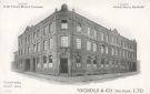 Advertising postcard for Nichols and Co. (Sheffield) Ltd., Shalesmoor