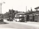 Glossop Road showing (right) Nos. 288 - 292 G. W. Ford and Sons, antique dealers and (left) Somme Barracks