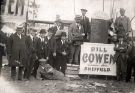 Sheffield bookmaker, Bill Cowen at Newmarket horse races. c.1930