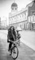Children on bicycles on Abbeydale Road showing (centre) No. 387 A. and F. Drake Ltd., office furniture dealers (formerly the Abbeydale Cinema(, mid 1970s Children on bicycles on Abbeydale Road showing (centre) No. 387 A. and F. Drake Ltd., office furniture dealers (formerly the Abbeydale Cinema(, mid 1970s