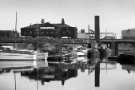 Victoria Quays. Canal Basin showing (left centre) Sheaf Works, mid 1970s 