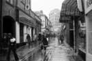 Orchard Street looking towards Leopold Street showing (l. to r.) Berni Inn Steak Bar and The Sunshine Shop (Sunshine Foods Ltd.), health foods shop Orchard Street looking towards Leopold Street showing (l. to r.) Berni Inn Steak Bar and The Sunshine Shop (Sunshine Foods Ltd.), health foods shop