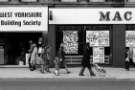 Pinstone Street - No. 36 West Yorkshire Building Society (latterly the Yorkshire Building Society) and Nos. 30 - 34 Mac Markets Ltd., supermarket Pinstone Street - No. 36 West Yorkshire Building Society (latterly the Yorkshire Building Society) and Nos. 30 - 34 Mac Markets Ltd., supermarket