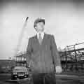 Paul Sykes, property developer, Meadowhall Shopping Centre at the Topping Out ceremony