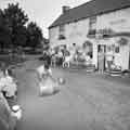 Barrel rolling at the White Hart public house, No. 27 Greenhill Main Road