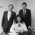 Mike Blundell, Andy Winter and Kerry Harris, Blundells, [estate agents, Main Road], Hathersage, Derbyshire