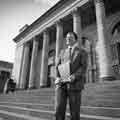 Clive Betts, Labour MP for the Sheffield Attercliffe constituency on the steps of City Hall, Barker's Pool Clive Betts, Labour MP for the Sheffield Attercliffe constituency on the steps of City Hall, Barker's Pool