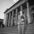 Clive Betts, Labour MP for the Sheffield Attercliffe constituency on the steps of City Hall, Barker's Pool Clive Betts, Labour MP for the Sheffield Attercliffe constituency on the steps of City Hall, Barker's Pool