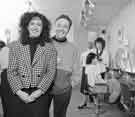 Hilary and Paul Oates, Hairband hairdressing salon, Nos. 395 - 397 Ecclesall Road