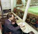 Ian Ramsay, announcer, Sheffield United Football Club, Bramall Lane football ground Ian Ramsay, announcer, Sheffield United Football Club, Bramall Lane football ground