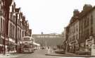 Shops on Snig Hill looking towards (centre) B and C Cooperative Society supermarket, Castle Street Shops on Snig Hill looking towards (centre) B and C Cooperative Society supermarket, Castle Street
