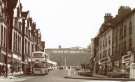 View: rb00010 Shops on Snig Hill looking towards (centre) B and C Cooperative Society supermarket, Castle Street
