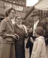 Family group eating ice cream in the Rag Market (old Sheaf Market) outside L. Allen, hardware dealer, No. 6 Sheaf Market Family group eating ice cream in the Rag Market (old Sheaf Market) outside L. Allen, hardware dealer, No. 6 Sheaf Market