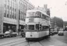 Tram 524 on High Street, Sheffield Tram 524 on High Street, Sheffield