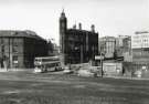 Commercial Street from Sheaf Street showing (centre) Wheel Hill and Electricity Supply Offices, (right) Commercial Street Bridge, Barclays Bank and Turners Tool Stores Ltd. Commercial Street from Sheaf Street showing (centre) Wheel Hill and Electricity Supply Offices, (right) Commercial Street Bridge, Barclays Bank and Turners Tool Stores Ltd.
