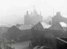 Pond Street looking towards Sheffield Cold Stores, meat wholesalers (foreground) showing (left) Shude Lane, left, Pond Street looking towards Sheffield Cold Stores, meat wholesalers (foreground) showing (left) Shude Lane, left,