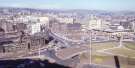 Park Square roundabout showing (left) Sheaf Street (centre) Commercial Street and (right) Sheaf Market 