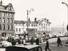 Tudor Way, formerly Arundel Street showing (l. to r.) No. 49 Wilks Brothers and Co. Ltd., ironmongers, No. 5 W. Crapper and Son, jewellers and No. 13 Adelphi Hotel