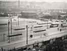 Pond Street bus station looking towards Park Hill showing (centre) Harmer Lane