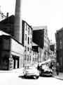 View: s20470 Water Lane, from Bridge Street. Duncan Gilmour's, Lady's Bridge Brewery, left