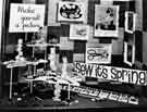 Window display for 'Sew it's Spring' celebrating National Sewing Week (a Co-op initiative) in Brightside and Carbrook Co-operative Society store Window display for 'Sew it's Spring' celebrating National Sewing Week (a Co-op initiative) in Brightside and Carbrook Co-operative Society store
