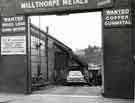 Entrance to Millthorpe Metals, scrap metal merchants and SCB Engineering (Sheffield) Ltd., Blast Lane