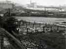 Derelict National Coal Board Soaphouse Depot looking towards the Canal Basin