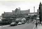 View: s46325 Lower part of Commercial Street showing (left) Turners Tool Stores, Sheaf Street and (top left) Hyde Park Flats