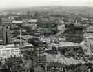 View from Hyde Park Flats of (foreground) Park and City Centre 