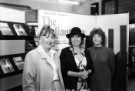 View: s46523 Book launch of Margaret Drabble's 'The Radiant Way', showing (l. to r.) Councillor Viv Nicholson, Margaret Drabble and Director of Libraries, Pat Coleman, Central Lending Library, Central Library