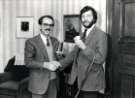 Councillor David Blunkett meets (left) Mr Murci of Italy