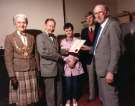 Lord Mayor, Councillor, Dr. Peter Morgan Newton Jones and Lady Mayoress, Mrs Kathleen Jones, JP. at unidentified event