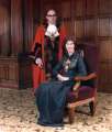 Councillor Reginald Edward Munn (d. 2002), JP., Lord Mayor and Mrs Lillian Munn, Lady Mayoress, 1976-77