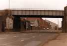View: s46984 West Tinsley Railway Bridge (built 1900), Sheffield Road looking towards Attercliffe Common