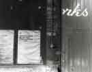 Poster about the Grinding of Cutlery and Edge Tools Special Regulations 1925 and 1950, outside Joseph Elliot and Sons (Sheffield) Ltd.,cutlery manufacturers, Sylvester Works, Sylvester Street Poster about the Grinding of Cutlery and Edge Tools Special Regulations 1925 and 1950, outside Joseph Elliot and Sons (Sheffield) Ltd.,cutlery manufacturers, Sylvester Works, Sylvester Street