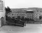 Kelvin Flats and Neepsend gas holder from playground of Daniel Hill Primary School (formerly Upperthorpe Primary School), Daniel Hill, Upperthorpe Kelvin Flats and Neepsend gas holder from playground of Daniel Hill Primary School (formerly Upperthorpe Primary School), Daniel Hill, Upperthorpe