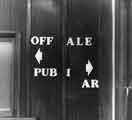 Sign in a Sheffield public house (Off sales, public bar) Sign in a Sheffield public house (Off sales, public bar)
