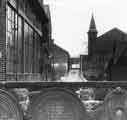 Gravestones in Attercliffe Cemetery looking towards (right) the former Zion Congregational Chapel, Zion Lane, Attercliffe Gravestones in Attercliffe Cemetery looking towards (right) the former Zion Congregational Chapel, Zion Lane, Attercliffe