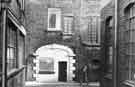 Clay Lane looking towards the entrance to E.L. Pinder, cutlery and silverware manufacturer, rear of Butcher Works, Eyre Lane Clay Lane looking towards the entrance to E.L. Pinder, cutlery and silverware manufacturer, rear of Butcher Works, Eyre Lane