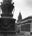 Barkers Pool showing (left) the war memorial and (right) Gaumont Cinema Barkers Pool showing (left) the war memorial and (right) Gaumont Cinema