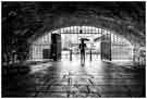Sheffield Photographic Society Collection: Waiting for the rain to stop, Victoria Quays