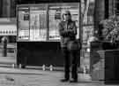 Sheffield Photographic Society Collection: Cathedral tram stop, Church Street