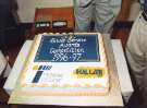 Cake celebrating South Yorkshire Passenger Transport Executive (SYPTE) Silver Service Awards competition, 1996 - 97