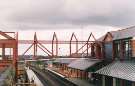 View: sypte00095 Construction of footbridge at Barnsley railway station, Barnsley Transport Interchange