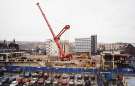 Demolition of Sheaf Market from Commercial Street showing (centre) Hambleden House and (right) Royal Victoria Hotel