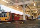Train at Sheffield Midland railway station Train at Sheffield Midland railway station