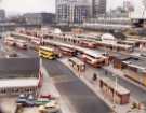 View: sypte00201 Pond Street bus station prior to renovation showing (top centre) Sheffield City Polytechnic