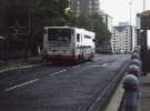First bus on Upper Hanover Street looking towards (top) Netherthorpe Flats First bus on Upper Hanover Street looking towards (top) Netherthorpe Flats