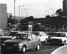 Traffic congestion on Sheaf Street outside the Sheffield Midland railway station
