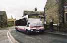 First Buses bus No. 253 on No. 201 route, Meadowhall via Stocksbridge, at St. Mary's Terrace, Bolsterstone